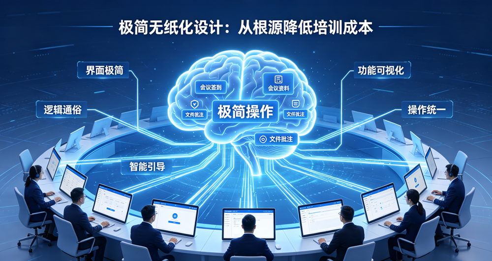 培训成本高？一看就会的无纸化会议操作指南