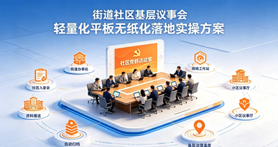 基层会议轻量化平板无纸化落地 基层会议轻量化平板无纸化落地